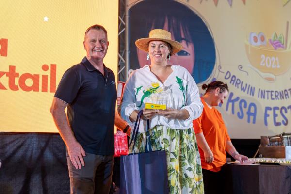 Rebecca, winner of Best Laksa Inspired Cocktail - Darwin International Laksa Festival 2021